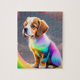 Colorful Dog Legpuzzel
