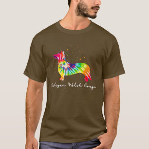 Colorful Dog mama Gifts Cardigan Welsh Corgi T-shirt
