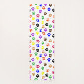Colorful Dog Paw drukt Yoga Mat af (Achterkant)