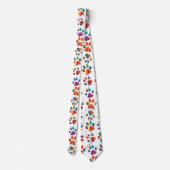 Colorful Doggie Paws stropdas (Achterkant)