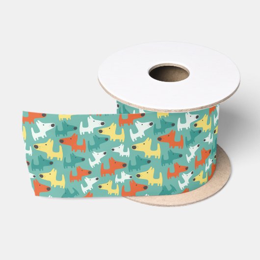 Colorful Dogs Ribbon Lint (Spoel)