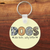 Colorful Dogs Sleutelhanger (Voorkant)