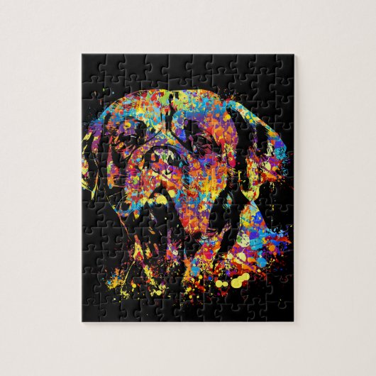Colorful Dogue de Bordeaux Legpuzzel (Verticaal)