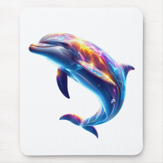 Colorful Dolphin Cute Arts Muismat (Voorkant)