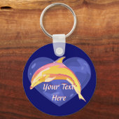 Colorful Dolphin Sleutelhanger (Voorkant)