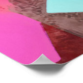 Colorful Donkey Geometric Art Abstract Poster (Hoek)