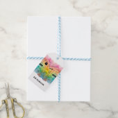 Colorful Doodle Eid Cadeaulabel (Met Touw)
