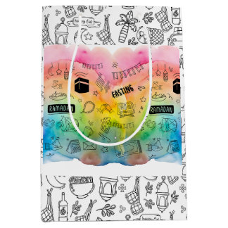 Colorful Doodle Eid Medium Cadeauzakje