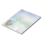 Colorful Doodle Flower Trio Notitieblok (Gedraaid)