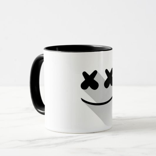 Colorful Doodle Pattern Coffee Mug | Cute Cartoon (Devant gauche)