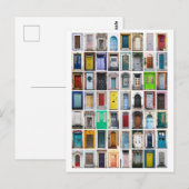 Colorful Doors Collage Briefkaart (Voorkant / Achterkant)