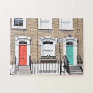 Colorful Doors Houses Islington North London UK Legpuzzel