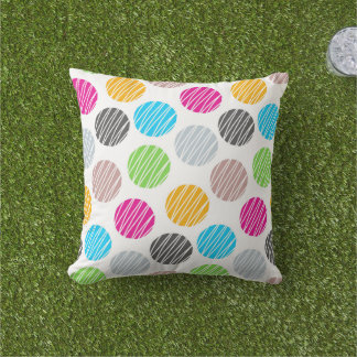Colorful Dots Throw Pillow Buitenkussen