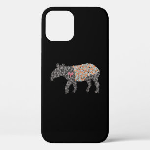 Colorful Dotted Malayan Tapir Hoesje-Mate iPhone C 12 Pro Hoesje