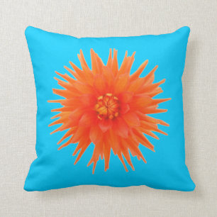 Colorful Double Sided Yellow Blue Oranje Flower Kussen