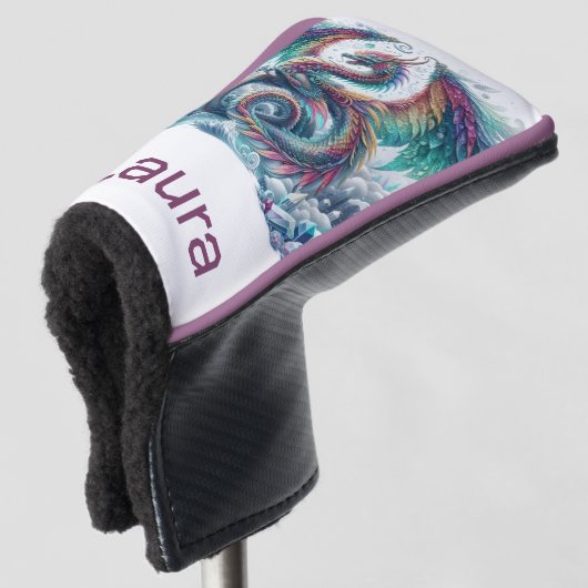 Colorful Dragon Golfheadcover (3/4 voorkant)