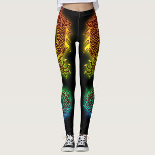 Colorful Dragon Leggings