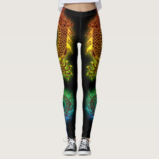 Colorful Dragon Leggings