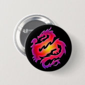 COLORFUL DRAGON RONDE BUTTON 5,7 CM (Voorkant /achterkant)