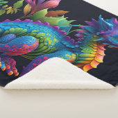 Colorful Dragon Sherpa Deken (3/4)
