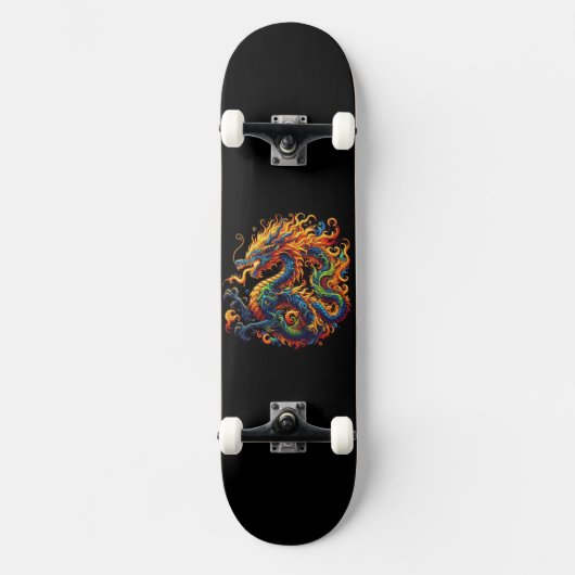 Colorful Dragon Skateboard (Voorkant)