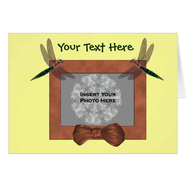 Colorful Dragonflies-fotokaart (Voorkant Horizontaal)