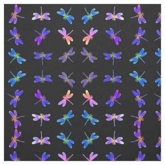 Colorful Dragonflies II Stof (Swatch)
