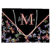 Colorful dragonflies personalized   groot cadeauzakje (Achterkant)