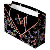 Colorful dragonflies personalized   groot cadeauzakje (Achterkant Gekanteld)