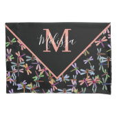 Colorful dragonflies personalized  kussensloop (Voorkant)