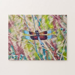 Colorful Dragonfly Art Puzzle Legpuzzel