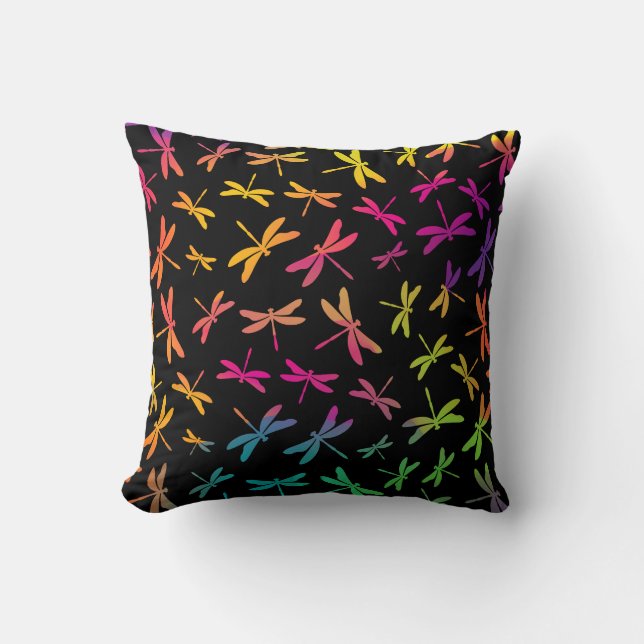 Colorful Dragonfly Kussen (Voorkant)