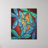 Colorful Dragonfly Lover Canvas Afdruk (Voorkant)