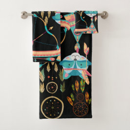Colorful Dream-Catchers Bad Handdoek