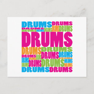 Colorful Drums Briefkaart