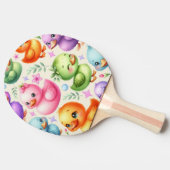 Colorful Ducklings Tafeltennisbatje (Zijkant)