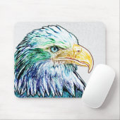 Colorful Eagle Sketch Muismat (Met muis)
