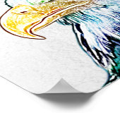 Colorful Eagle Sketch Poster (Hoek)