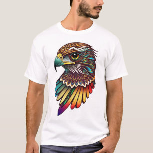 Colorful Eagle T-Shirt – Bold Artistic Bird Design