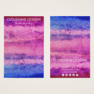 Colorful Earring Ketting Jewelry Display Card Visitekaartje