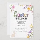 Colorful Easter Brunch Invitation | Floral Spring  (Devant)