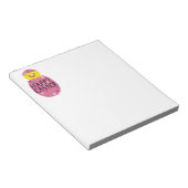 Colorful Easter Chick in Painted Egg Notitieblok (Schuin)