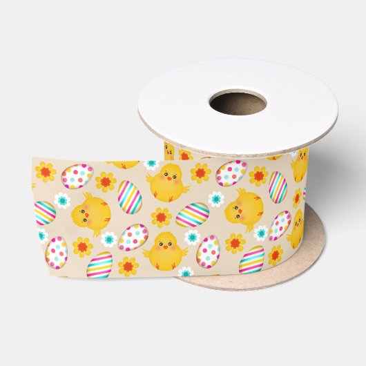 Colorful Easter Eggs and Chicken Pattern Lint (Spoel)