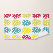 Colorful Easter Eggs Happy Easter Bad Handdoek (Handdoek)