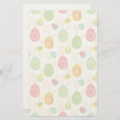 Colorful Easter Eggs Pattern Briefpapier (Voorkant / Achterkant)