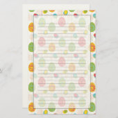 Colorful Easter Eggs Pattern Briefpapier (Voorkant / Achterkant)