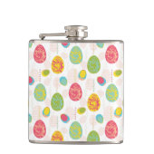 Colorful Easter Eggs Pattern Heupfles (Voorkant)