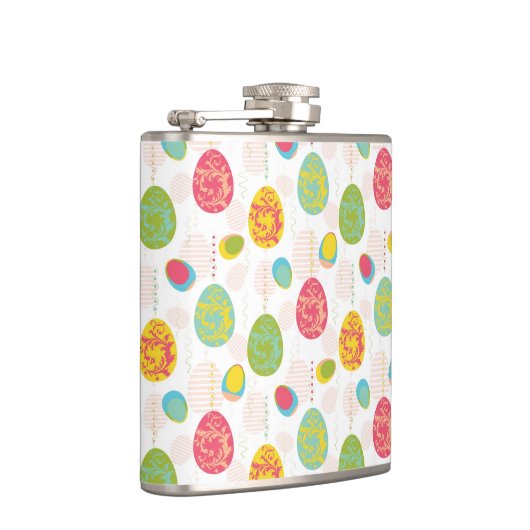 Colorful Easter Eggs Pattern Heupfles (Rechts)
