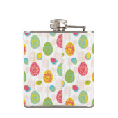 Colorful Easter Eggs Pattern Heupfles (Achterkant)