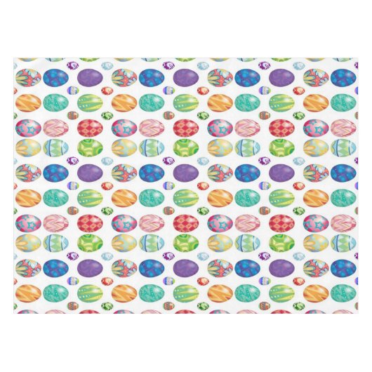 Colorful Easter Eggs Pattern Tafelkleed (Voorkant (Horizontaal))